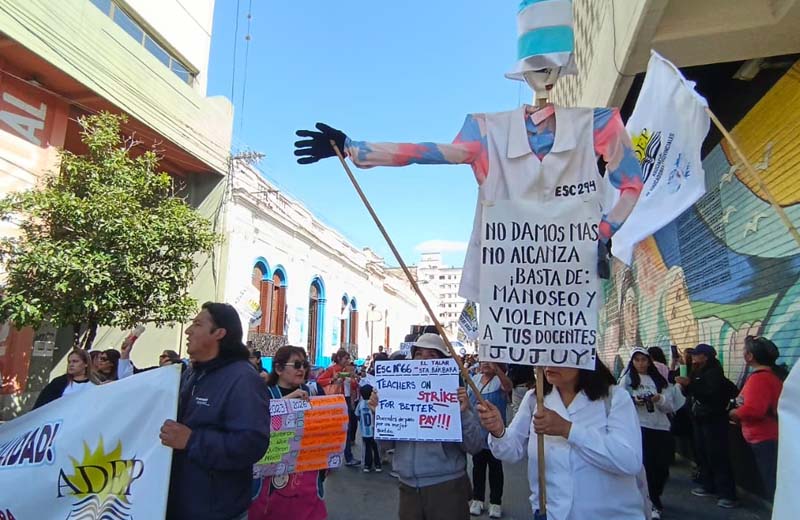 Paro docente en todo el país: en Jujuy reclamaron salarios dignos y más financiamiento para la educación