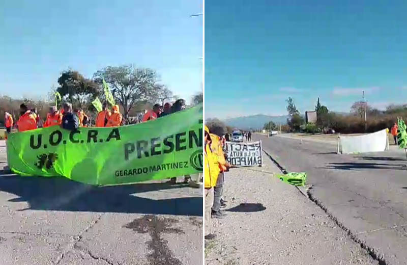Drama en la Ruta 34: 180 trabajadores fueron desvinculados y reclaman por la continuidad de la obra