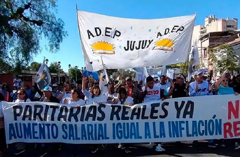 La educación en lucha: Los gremios docentes de ADEP y ADIUNJu se suman al paro y movilización de este lunes