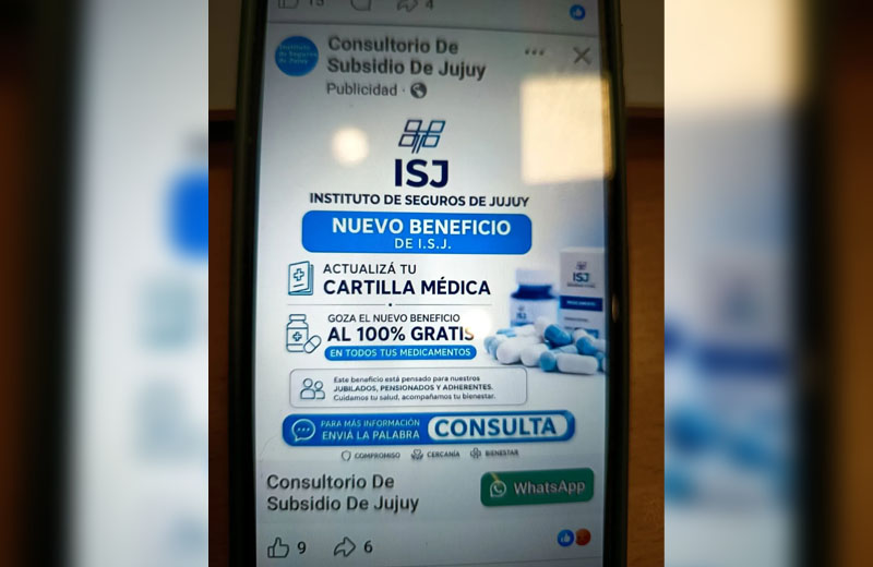 El ISJ advierte sobre cuentas falsas que intentan estafar a afiliados
