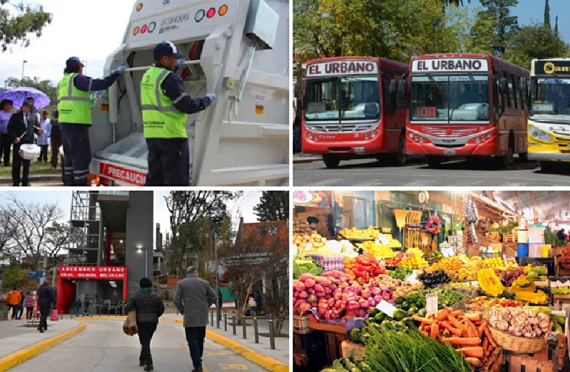 Dieron a conocer como funcionarán los servicios municipales por el feriado nacional del lunes 17 de agosto