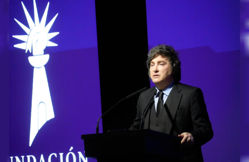 Milei defendió la propiedad privada y lanzó un mensaje electoral: 