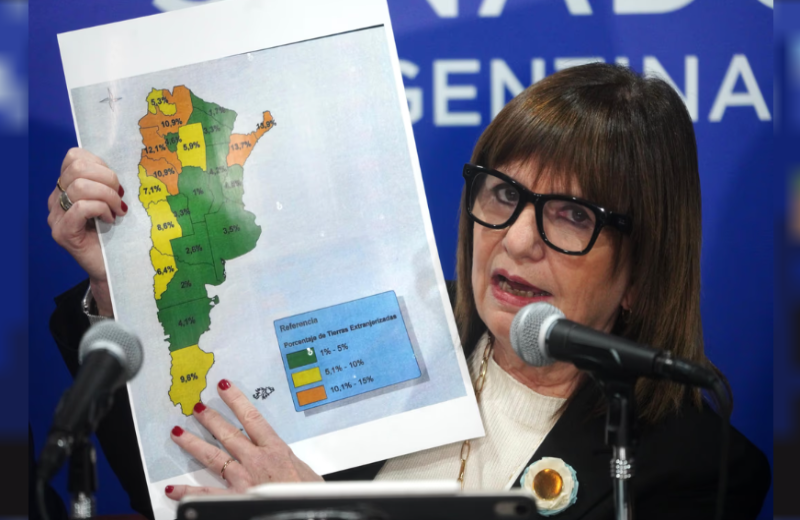Bullrich admite una votación ajustada: el Gobierno busca aprobar la reforma sobre tierras 
