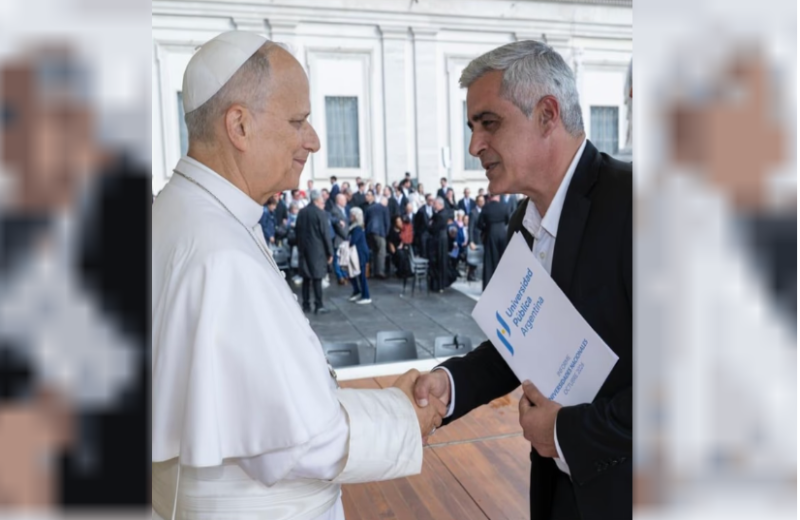 Universidades públicas: el CIN le entregó al papa León XIV una carta contra el ajuste del Gobierno