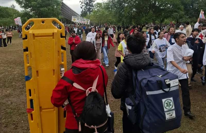 Operativo sanitario en Río Blanco: refuerzan la asistencia a los peregrinos que honrarán a la Virgen del Rosario