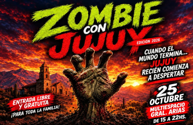 Zombie Con Jujuy 2026: habrá cosplay, videojuegos y actividades gratuitas este domingo