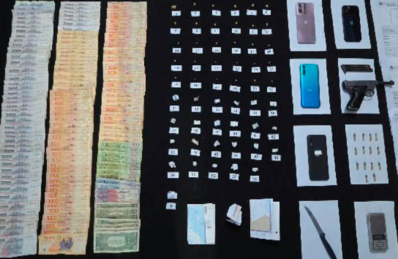 Allanamientos en Perico: tres detenidos con prisión preventiva, secuestro de drogas, un arma y dinero